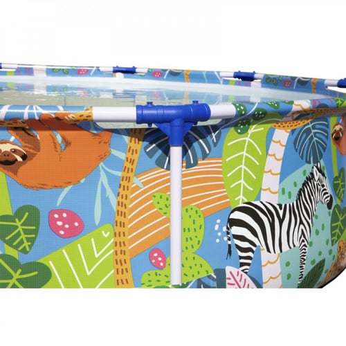 مسبح اعمدة دائري ملون مطبوع الوان الغابة 3.05×3.05...