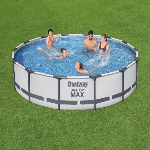 مسبح اعمدة دائري رصاصي مع فلتر 4.27متر × 4.27 متر...