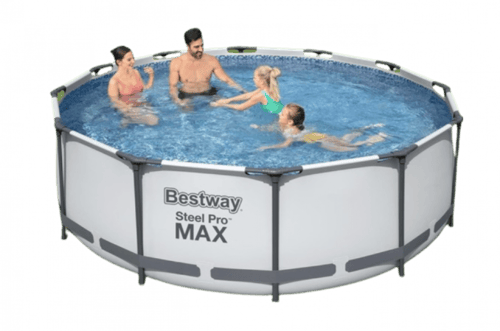 مسبح اعمدة دائري رصاصي مع فلتر 3.66×3.66×1متر يتسع...