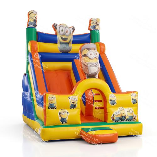 Minions slide with ladder, wall, and stairs 5.7×3.6×4.5 meters