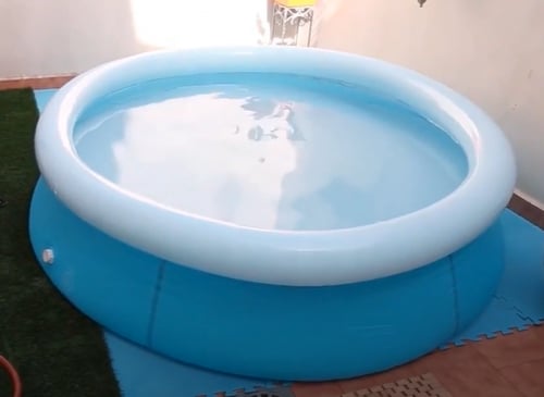 مسبح طوق نفخ ازرق 2.44×2.44×0.66متر يتسع 4 اشخاص