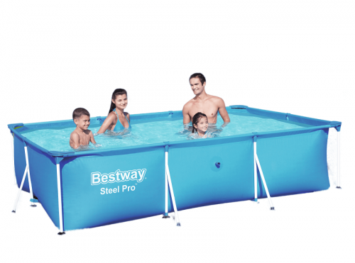 مسبح أعمدة مستطيل ازرق 3متر × 2متر × 0.66متر يتسع...