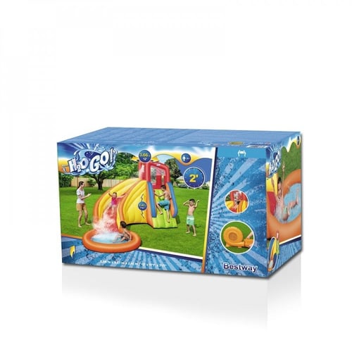 زحليقة مائية مع حوض الملاهي 3.66×3.37×2.41 متر تتح...