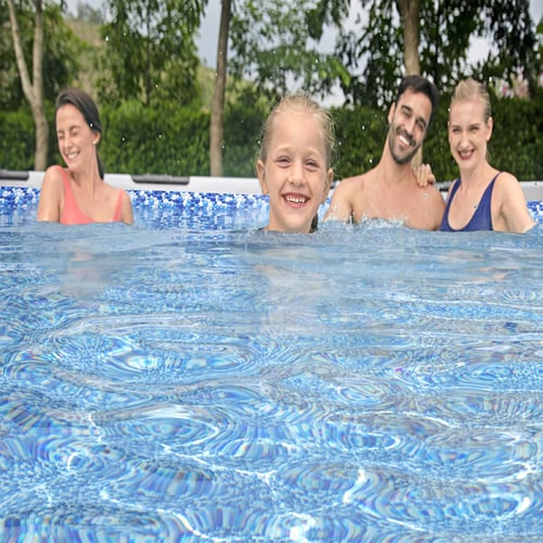 مسبح اعمدة دائري رصاصي مع فلتر 4.27متر × 4.27 متر...