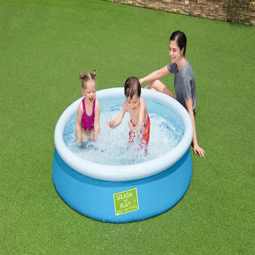 مسبح اطفال نفخ دائري أزرق 152×152×38سم يكفي 4 اطفا...