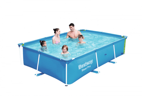 مسبح أعمدة مستطيل ازرق 2.59متر × 1.70متر × 0.60متر...