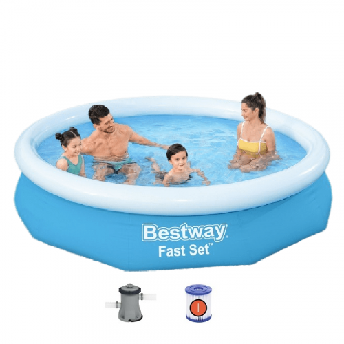 مسبح طوق نفخ ازرق مع فلتر 3.05×3.05×0.66متر يتسع 5...