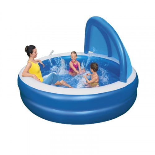 مسبح اطفال نفخ دائري طبقتين مع مظلة وجلسة 2.41×2.4...