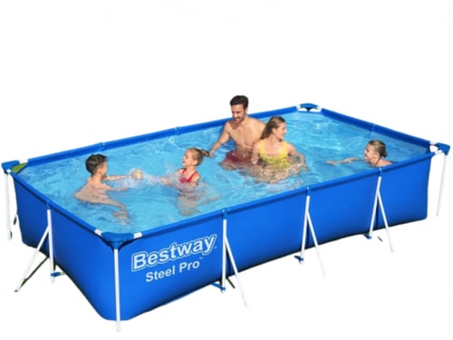 مسبح أعمدة مستطيل ازرق 4متر × 2متر × 0.80متر يتسع...