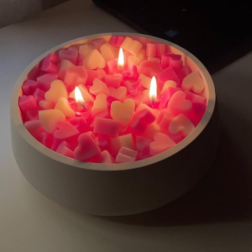 Hearts candle