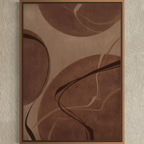 Modern painting in caramel colors