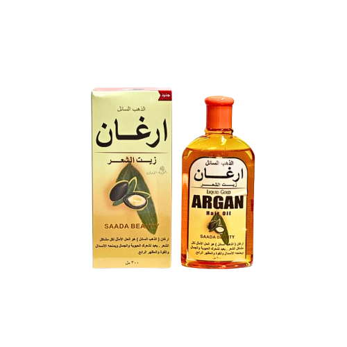 زيت الشعر ارغان الذهب السائل من سعادة بيوتي 300 مل