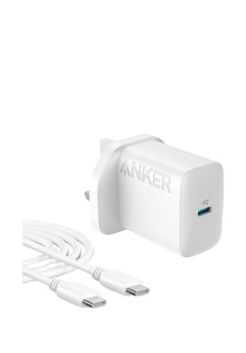 راس بيت ANKER تايب سي - ابيض مع كيبل لايتنق تايب س...