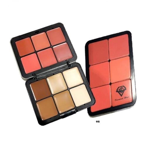 باليت كنتور و بلشر و كونسيلر كريمي من دايموند ويست...