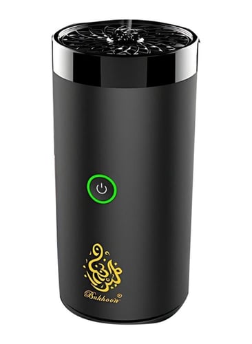 مبخرة الكترونية لسيارة دائرية- لون اسود