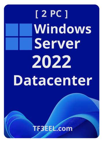 🖥️ Windows Server 2022 Datacenter – ترخيص جهازين...