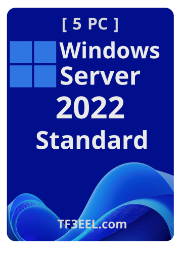 🖥️ Windows Server 2022 Standard – ترخيص 5 اجهاز |...