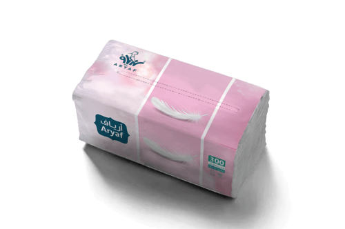 مناديل سحب ناعمة 3 طبقات عبوة 300 منديل مفرد بالحب...