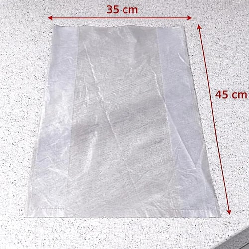 أكياس نايلون خضار وفواكه شفاف مقاس 35 في 45 سم عال...