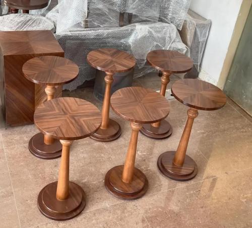 6طاوله خدمه خشب قشره الجوز