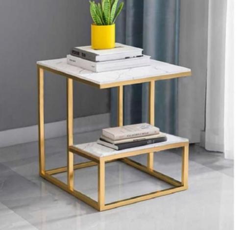 طاوله جانبيه دورين بديل الرخام مع حديد