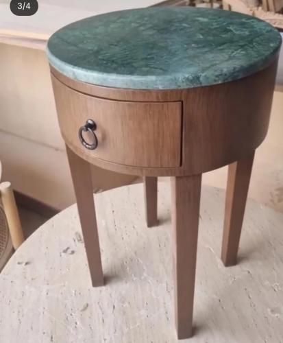 ركنية خشب طبيعي سطح رخام