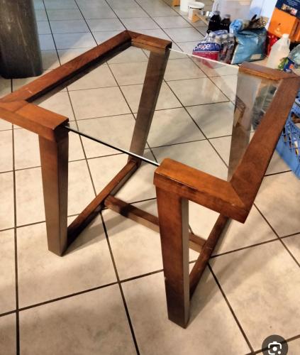 ركنيه خشب زان 60في60سم