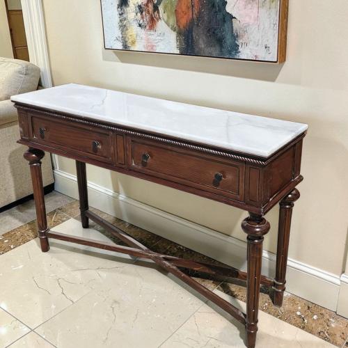 مدخل استقبال ( كنسول ) خشب السطحيه رخام طبيعي