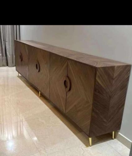 طاوة بوفيه تصميم جديد خشب قشرة الجوز