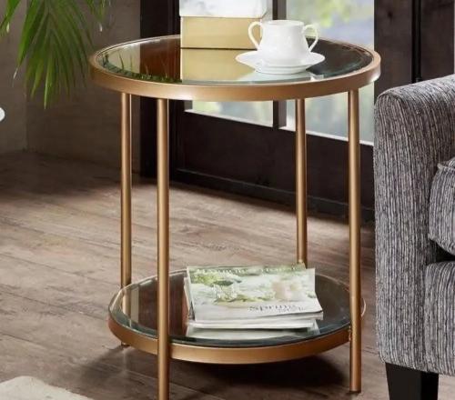 طاوله جانبيه دورين مرايا مع حديد