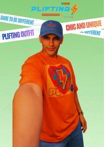 تي-شيرت Street orange – إصدار Plifting الحصري