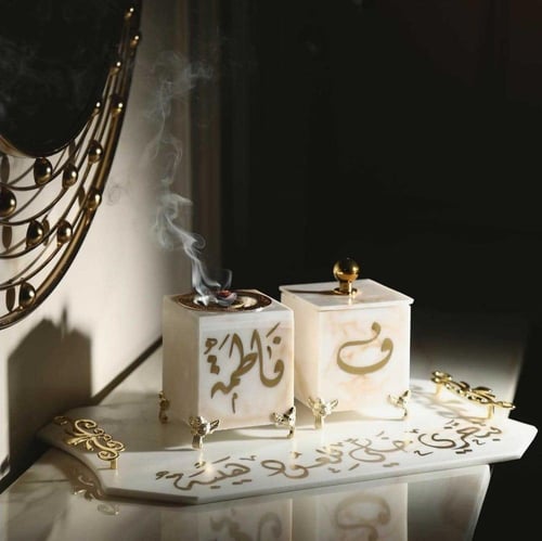 طقم مباخر رخام