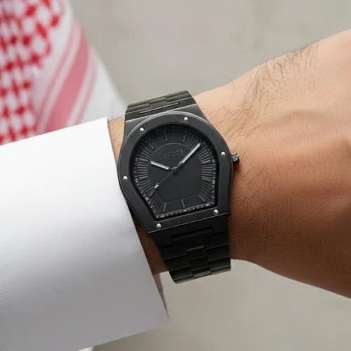 Men's pride watch in black color