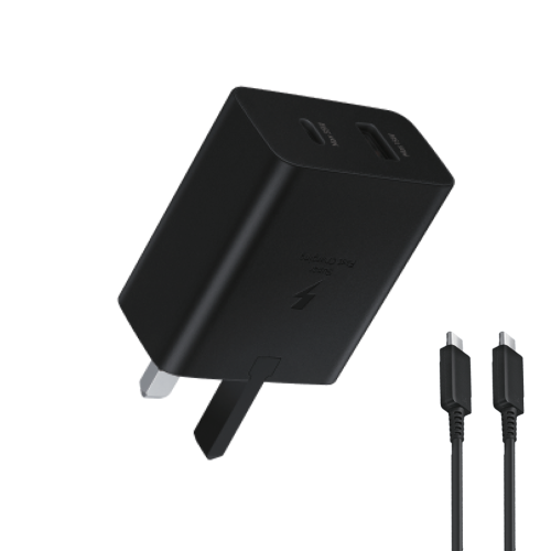 راس شاحن جداري PD+USB قوة 35وات + كيبل تايب سي /تا...