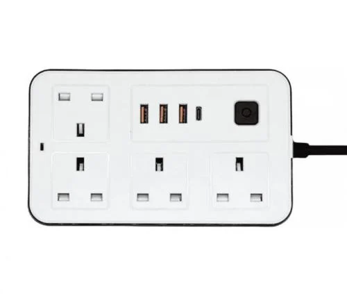 توصيلة كهربائية منافذ usb و منفذ شحن سريع