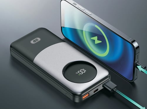 عرض 2 بطارية 20 الف + 2 فيش جداري + 2 كيبل