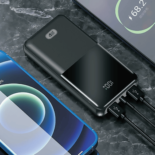 باور بنك 20000 22.5W(منفذ PD 18W+منفذين USB)مع شاش...