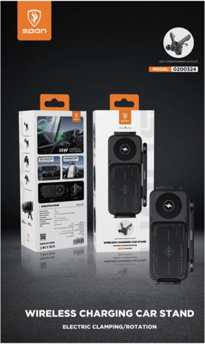 استاند جوال شحن لاسلكي مع دوران اتوماتيكي