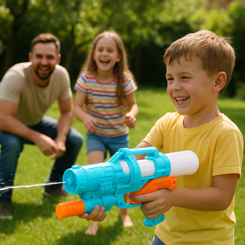 مسدس ماء للأطفال بتصميم قوي وسعة كبيرة – للمتعة في...
