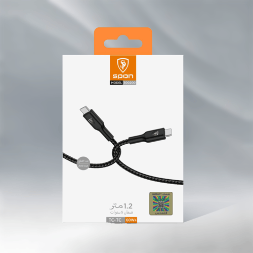 كيبل شحن تايب سي تايب سي ضد القطع ماركة