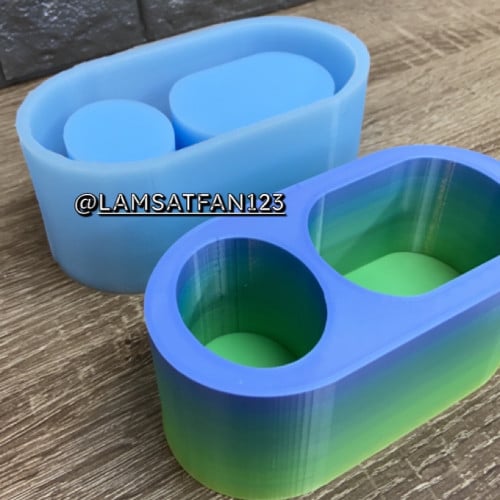 قالب قرطاسية مكتب او حامل شموع صناعة يدوية