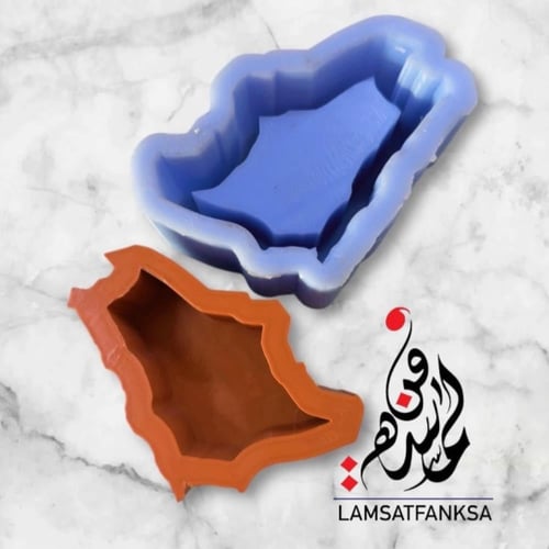 قالب خريطة السعودية بإطار