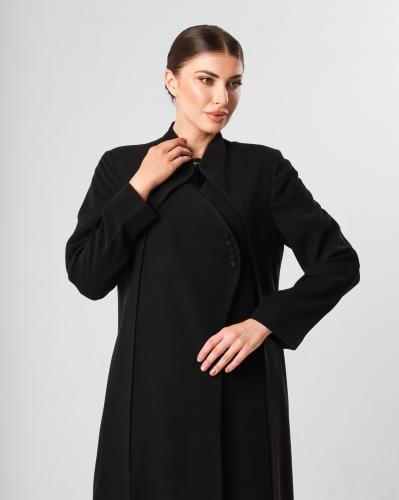 Elegant Buttoned Blazer Abaya