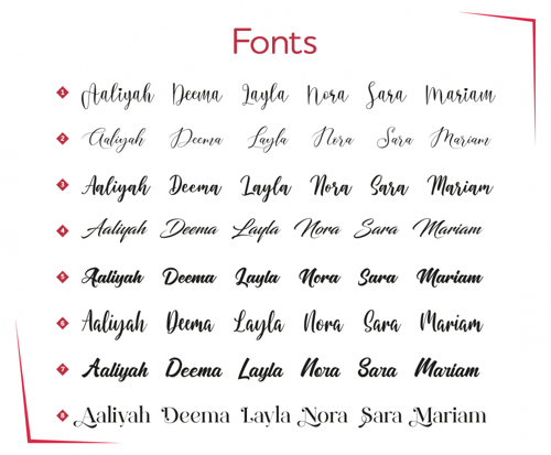 فواصل كتاب أكريليك - تصميم خاص