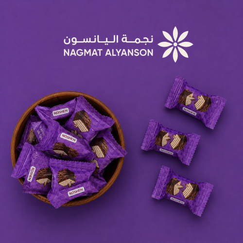 حلويات روشن ويفر شوكولاته بالحليب