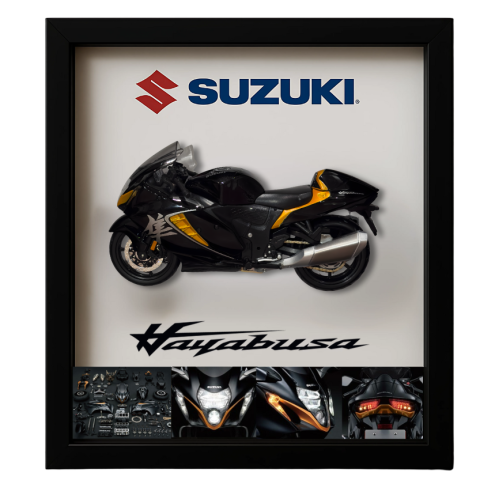 لوحة مجسم Suzuki Hayabusa اسود