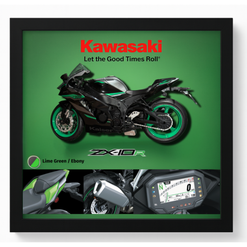 لوحة مجسم Kawasaki ZX-10R اسود