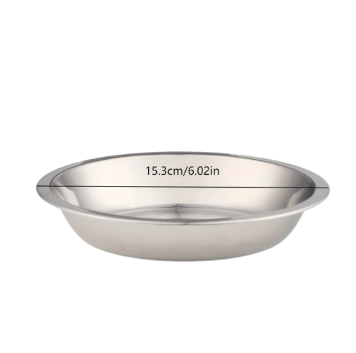 أطباق طعام للقطط من الفولاذ المقاوم للصدأ