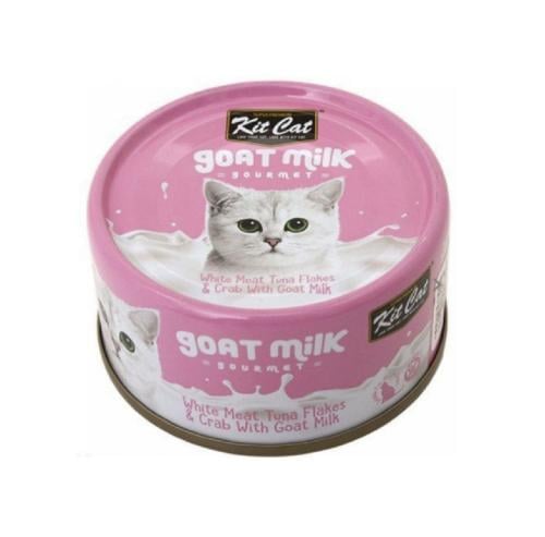 كرتون كت كات معلبات التونا والسلطعون مع حليب الماع...