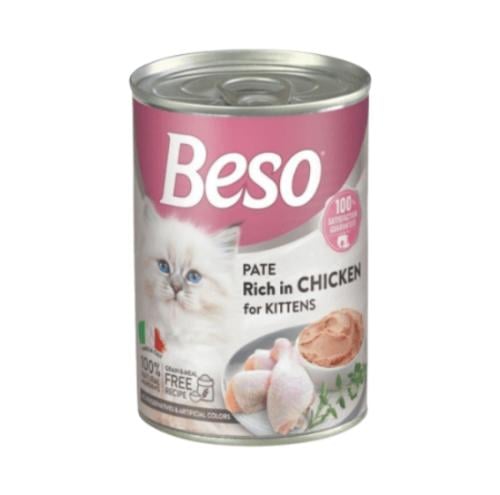 بيسو معلبات الدجاج للقطط الصغيره 400 جم